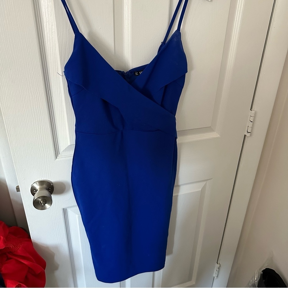 Blue Spaghetti Strap Dress
